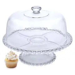 ICHIMATSU - Porta Torta de Vidrio 30cm 3 en 1