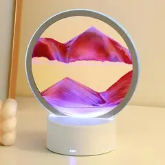 GENERICO - LÁMPARA DE MESA MULTICOLOR DE ARENA LED EFECTO 3D