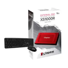 KINGSTON - Disco Sólido Ssd Externo Xs1000 1tb + Teclado Mouse