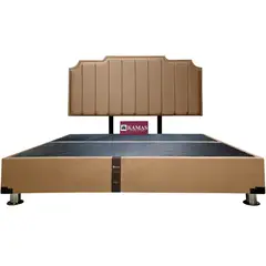 KAMAS - CAMA TARIMA KING + CABECERA AÉREA CORONA LINEAL - CAMELL