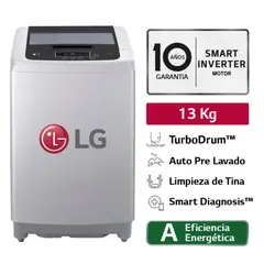 LG - LAVADORA CARGA SUPERIOR 13 KG WT13DPBK GRIS
