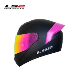 LS2 - CASCO V DIA Y NOCHE CON SPOILER ROSA TALLA ¨S¨ ORIGINAL