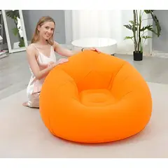 GENERICO - SILLÓN SOFÁ CAMA PUFF CON REPOSA PIES INFLABLE TERRAZA