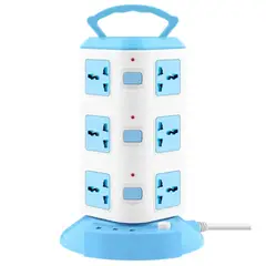 OEM - Enchufe Torre Tomacorriente 2500W 12 Enchufes / 3 Puertos USB AMT-318