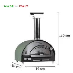 TRANQUILLI FORNI - Horno a la Leña I Arde I Tamaño Medium I Verde