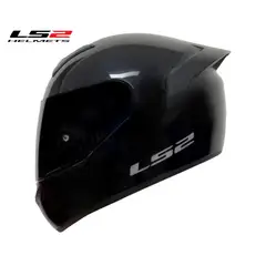 LS2 - CASCO SINGLE NEGRO BRILLO POLARIZADO TALLA ¨L¨ ORIGINAL