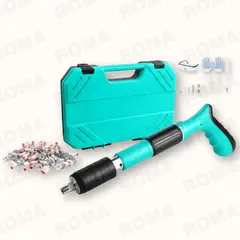 GENERICO - KIT PISTOLA DE CLAVOS CON MALETIN + 100 CLAVOS FULMINANTES
