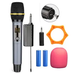 SANC - Micrófono Inalámbrico Recargable para Karaoke Conferencias y Más