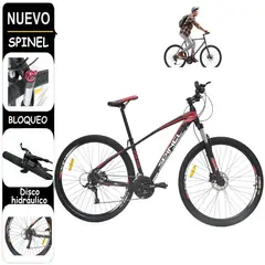 EVEZO - Bicicleta Spinel Montañera 29H ARO 29 Rojo – EV29HRJ