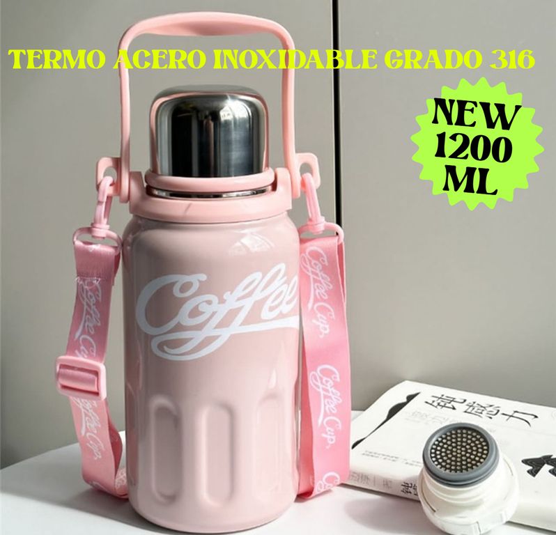 TERMO TOMATODO BOTELLA ACERO INOXIDABLE TÉRMICO 1200ML