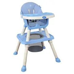 PRIORI - Silla De Comer Para Bebé 3 en 1 Golden Azul