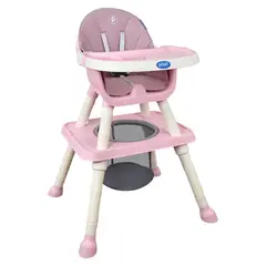 PRIORI - Silla De Comer Para Bebé 3 en 1 Golden Rosa