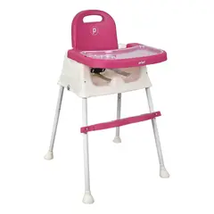 PRIORI - Silla de Comer Para Bebé 3 en 1 Booster Navy Rosa