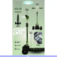 Baby - Scooter para niño maxi con bluetooth verde
