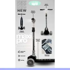 GENERICO - Scooter para niño maxi con bluetooth black