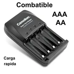 CAMELION - Cargador de Pilas AA-AAA Universal y Súper Rápido