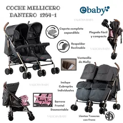 EBABY - COCHE MELLICERO EBABY DANTERO - NEGRO