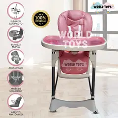BAMBINO - Silla de Comer Graduable «TUMMY TRONE» Pink