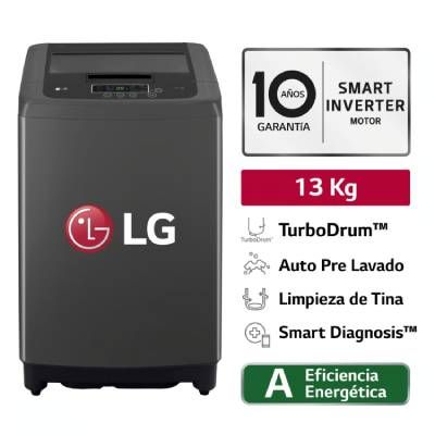 Lavadora LG 13 kg Carga Superior WT13BVTB Negro