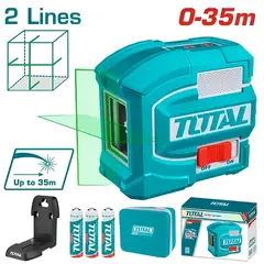 TOTAL TOOLS - Nivel Laser 0-35mm Precisión 15mm 0-35m Línea Verde - TLL156601