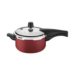 TRAMONTINA - OLLA A PRESIÓN DE 24 CM DE DIAMETRO 6LT VANCOUVER ROJO
