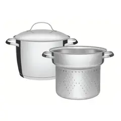 TRAMONTINA - OLLA VAPORERA PARA PASTAS DE ACERO INOXIDABLE