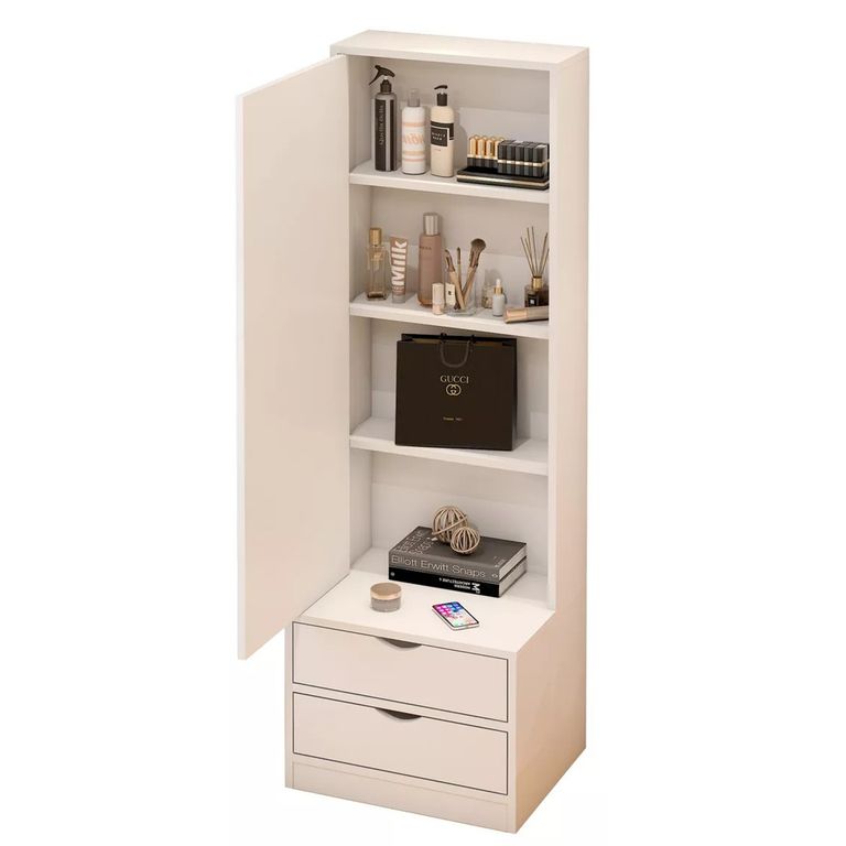 Velador Con Espejo Kawany - Diba Muebles
