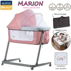 EBABY - Cuna colecho para bebe con Mosquitero Marion Rosado