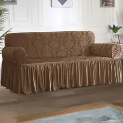 SALA FABULOSA - Funda de mueble labrado imperial 3-2-1- Mocca