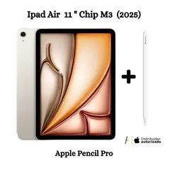 APPLE - Nuevo iPad Air 11'' Chip M3 Wifi 128GB - Starligth(2025) + Pencil Pro