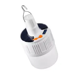 GENERICO - Foco Lampara Luz Led Recargable Solar Usb Portatil Exterior Colgable