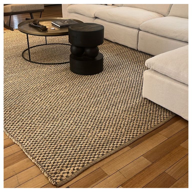Alfombra Yute Decoghar Chess Grey/Black IC14544 150x240cm