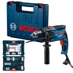BOSCH - Taladro Percutor 1/2" 850W GSB 16 RE + Set Accs 41 pzs 0615.A00.0CJ-000