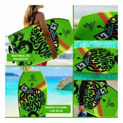 RYBIU IMPORT - Pack4 Tabla de Surf en Verde Limon Y+Ligas de Regalo