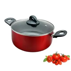 OSTER - Olla Oster 25CM Antiadherente Herscher de 4.7L Rojo 80161 02