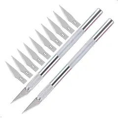 GENERICO - Cutter Bisturi De Precision Craft Y 5 Respuestos Por 2 Unid