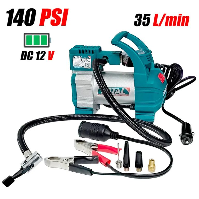 Inflador Mini Compresora Aire Portatil Auto Vehiculos 12V TTAC1406 140psi