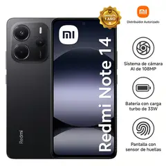 XIAOMI - REDMI NOTE 14 4G 8GB+256GB NEGRO . ENTREGA INMEDIATA