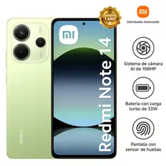 XIAOMI - REDMI NOTE 14 4G 8GB+256GB VERDE . ENTREGA INMEDIATA