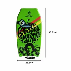 GENERICO - Pack2 Tabla de Surf en Verde Limon Y+Ligas de Regalo