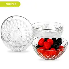 MINARI - Set de 6 Recipientes de Vidrio para Postres Ensaladas y Frutas PC781