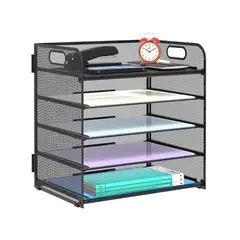 GENERICO - Organizador De Escritorio Papelería Oficina Metálico W097