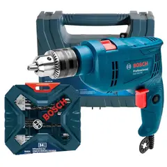 BOSCH - Taladro Percutor 1/2" 550W + Set de Accs X-LINE 34 pzas 0615.A00.0N6-000