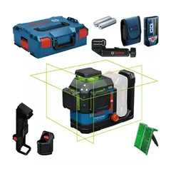 BOSCH - Nivel Láser de 3 Lineas Verde 35 Metros GLL 18V-120-33 CG