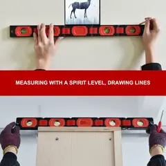 GENERICO - Nivel De Mano (burbuja) Plegable, 60 Cm, Profesional