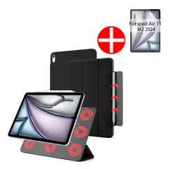 GENERICO - Carcasa Funda Ligera Magnética Para Ipad Air M2 - M3 11 " - NEGRO