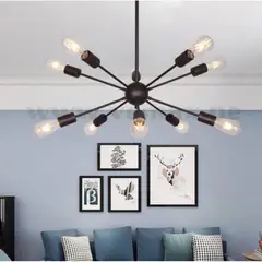 GENERICO - Lámpara Colgante Átomo Black