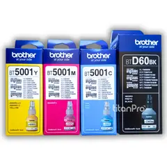 BROTHER - Tinta BT5001 BTD60BK Cian Magenta Amarillo Negro kit 4 colores
