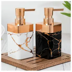 MINARI - Set de 2 Dispensador de Jabón Líquido Accesorio de Baño Elegante D16