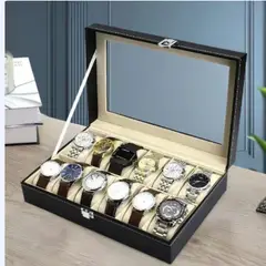 OEM - Organizador de Relojes 12 Compartimientos Portarelojes Exhibidor
